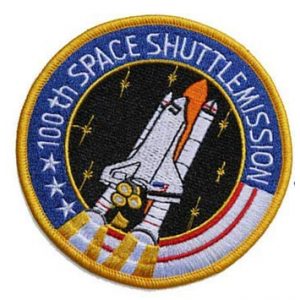 Tactical Embroidery Patch Airsoft Morale Patch 1 NASA 100th Space Shuttle Mission Tactical Embroidery Patch Hook & Loop Morale Patch Military Patch for Clothing Accessory Backpack Armband