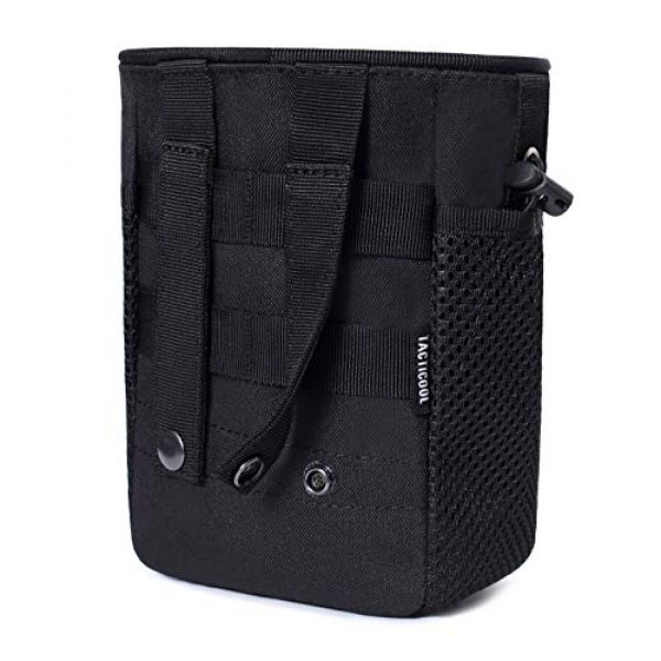 Tacticool Tactical Pouch 2 Tactical Molle Drawstring Magazine Dump Pouch, Adjustable Military Utility Belt Fanny Hip Holster Bag Outdoor Ammo Pouch