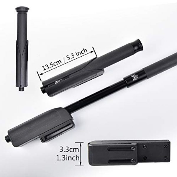 FOXSUR Tactical Pouch 2 FOXSUR SideBreak Baton Holsters, 360 Degree Rotating Telescopic Baton Pouch, Expandable Baton Holder Pouch, Tactical Flashlight Holsters
