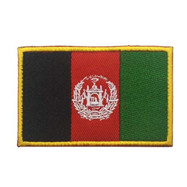 Tactical Embroidery Patch Airsoft Morale Patch 2 2pcs Afghanistan Flag Embroidery Patch Military Tactical Morale Patch Badges Emblem Applique Hook Patches for Clothes Backpack Accessories