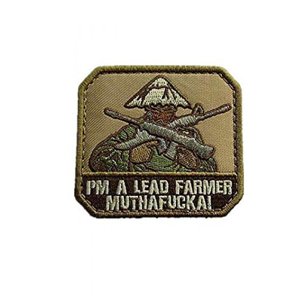 Embroidery Patch Airsoft Morale Patch 1 I'm A Lead Farmer Military Hook Loop Tactics Morale Embroidered Patch