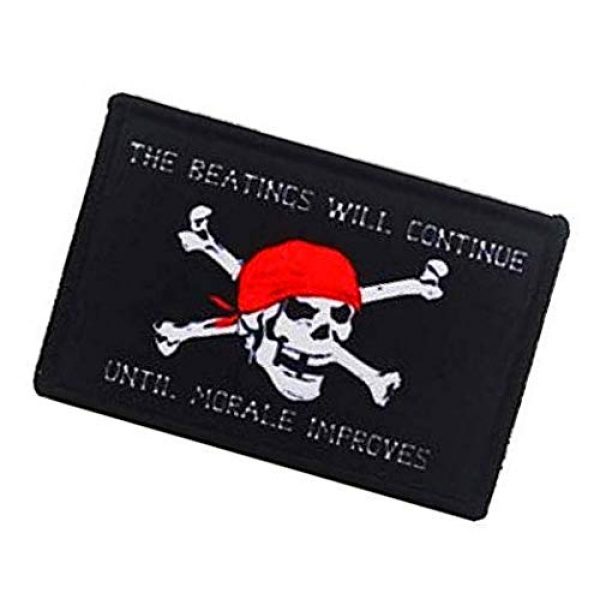 Fine Print Patch Airsoft Morale Patch 3 Jolly Roger Pirate Skull Military Hook Loop Tactics Morale Printed Patch