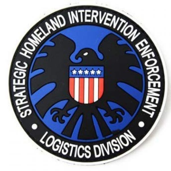 Tactical PVC Patch Airsoft Morale Patch 1 Marvel Comics Avenger Agents of The Shield Logo PVC Military Tactical Morale Patch Badges Emblem Applique Hook Patches for Clothes Backpack Accessories