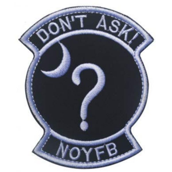 Tactical Embroidery Patch Airsoft Morale Patch 1 Don't Ask None of Your Business NOYFB Tactical Embroidery Patch Hook & Loop Morale Patch Military Patch for Clothing Accessory Backpack Armband