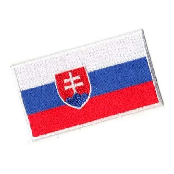 Embroidery Patch Airsoft Morale Patch 2 Slovakia Flag Patch Military Hook Loop Tactics Morale Embroidered Patch