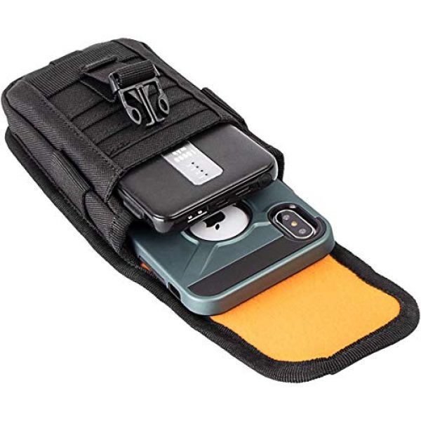 IronSeals Tactical Pouch 3 IronSeals Tactical Cell Phone Holster Pouch & Adjustable Interphone Storage Bag for Two Ways Walkie-Talkie