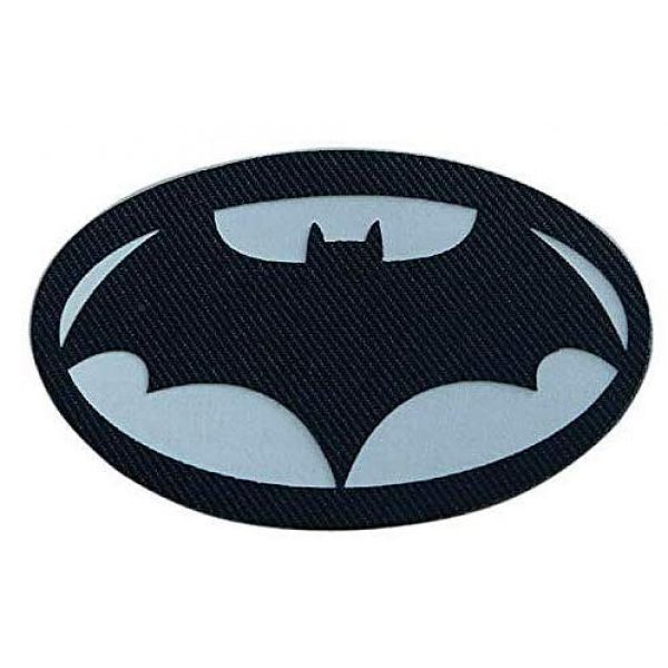 Embroidery Patch Airsoft Morale Patch 1 Batman Superhero Military Hook Loop Tactics Morale Luminous Reflective Patch (color1)