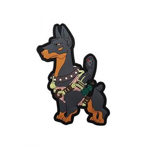 Tactical PVC Patch Airsoft Morale Patch 1 Fighting Dog PVC Military Tactical Morale Patch Badges Emblem Applique Hook Patches for Clothes Backpack Accessories
