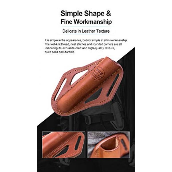 NEXTORCH Tactical Pouch 5 NEXTORCH Portable Baton Genuine Leather Holster V68