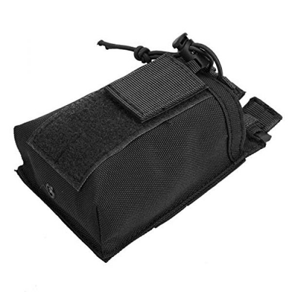 DAUERHAFT Tactical Pouch 6 DAUERHAFT Interphone Storage Bag Material Nylon Wear-Resistant Molle Bottle Bag,for Outdoor,for Tactic Belt