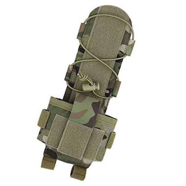 KRYDEX Tactical Pouch 3 KRYDEX MK3 Combat Helmet Counterweight/Storage AN/PVS-31 Battery Box Balance Weight Bag with Hook and Loop