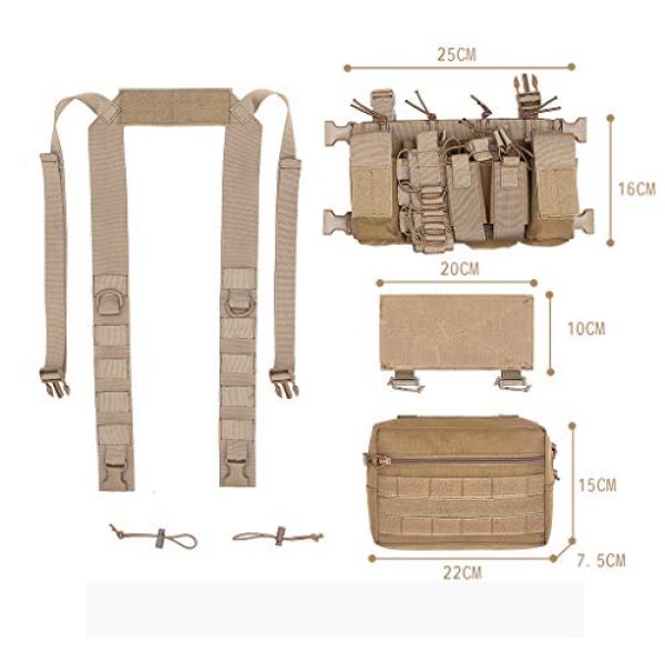 DODO DEER Tactical Pouch 5 Tactical Drop Dump Pouch Molle Tool Pouch with Hook & Loop Carrying Kit Bag for Vest Chest Rig