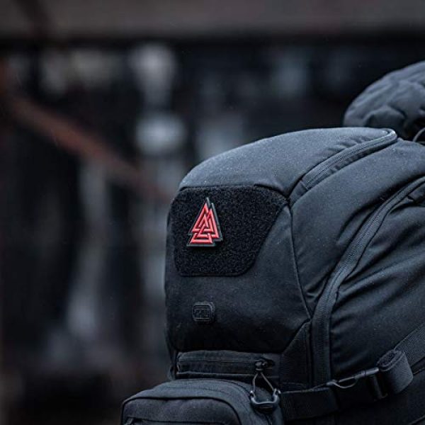 M-Tac Airsoft Morale Patch 5 M-Tac Valknut Viking Norse Rune Morale Patches PVC Military Tactical Army Patch