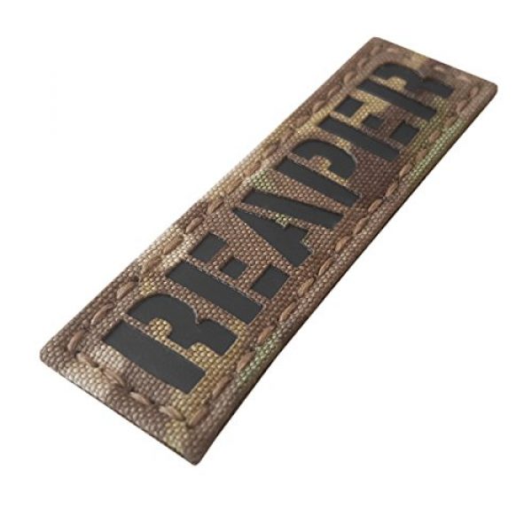 Tactical Freaky Airsoft Morale Patch 1 Reaper 1x3.5 Multicam Infrared Name Tape Tab IFF Morale Fastener Patch