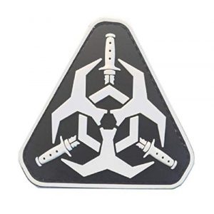 Tactical PVC Patch Airsoft Morale Patch 1 Resident Evil Zombie Outbreak Bio Hazard PVC Military Tactical Morale Patch Badges Emblem Applique Hook Patches for Clothes Backpack Accessories
