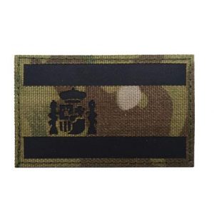 Tactical Embroidery Patch Airsoft Morale Patch 1 Spain Infrared IR Flag Patch Military Tactical Morale Patch Badges Emblem Applique Hook Patches for Clothes Backpack Accessories