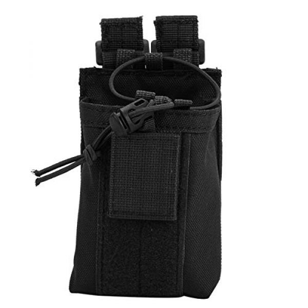 DAUERHAFT Tactical Pouch 4 DAUERHAFT Interphone Storage Bag Material Nylon Wear-Resistant Molle Bottle Bag,for Outdoor,for Tactic Belt