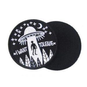 Tactical Embroidery Patch Airsoft Morale Patch 1 I Want to Leave Tactical Embroidery Patch Hook & Loop Morale Patch Military Patch for Clothing Accessory Backpack Armband