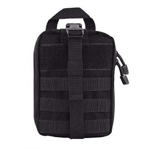 DONGKER Tactical Pouch 1 Tactical Pouch , Tactical Waist Bag Tactical Belt Waist Pouch Portable Travel Camping Kit Emergency Pack for Camping, Hiking, Travelling