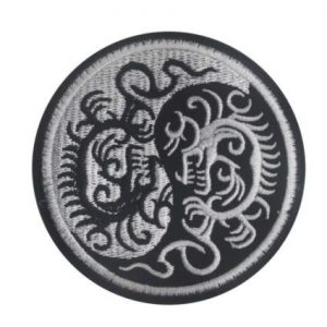 Tactical Embroidery Patch Airsoft Morale Patch 1 Taiji Yinyang Kung fu Dragon Tactical Embroidery Patch Hook & Loop Morale Patch Military Patch for Clothing Accessory Backpack Armband