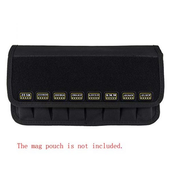 Raiseek Airsoft Morale Patch 5 Raiseek 9mm .40 .45 .380 12GA 7.62 .223 5.56 .30 .22 Military Tactical Morale Patch Hook and Loop Fastener Backing Decorative Patch Variety