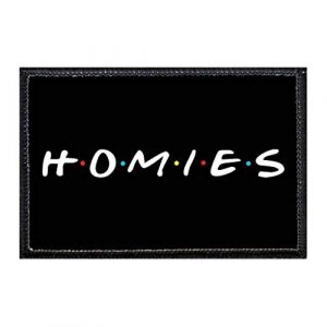 P PULLPATCH Airsoft Morale Patch 1 Homies Morale Patch | Hook and Loop Attach for Hats, Jeans, Vest, Coat | 2x3 in | by Pull Patch