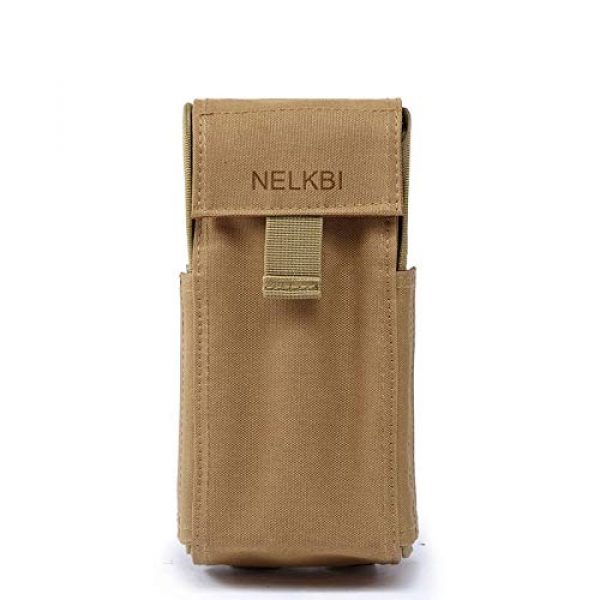 NELKBI Tactical Pouch 1 NELKBI Outdoor Shooting Gear Tactical Shotgun Shells Holder Ammunition Carrier Shotgun Bullets Shotshell Reload Ammo Shell Pouch-Tan