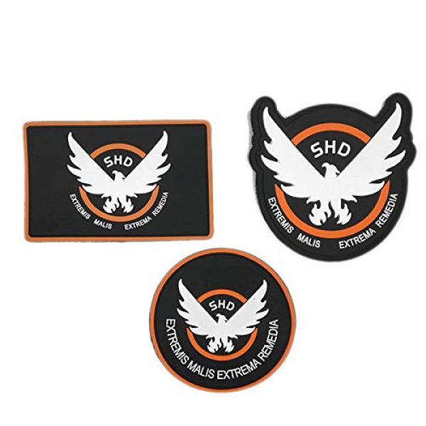 Morton Home Airsoft Morale Patch 3 Morton Home Airsoft -Game -Cosplay The Division SHD Rubber 3D PVC Badge MORCLA Patch (Yellow) (2)