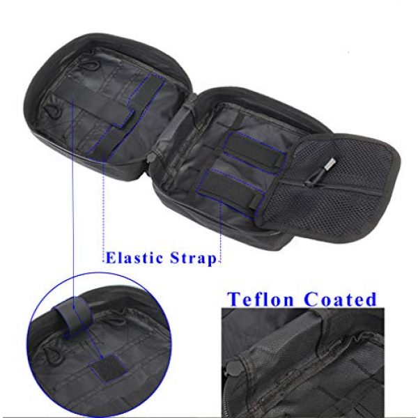 GoodTake Tactical Pouch 4 GOOD TAKE First Aid Pouch, Patch Bag, Molle Hook and Loop Amphibious Tactical Medical kit EMT Emergency EDC Rip-Away Survival IFAK Pouch,