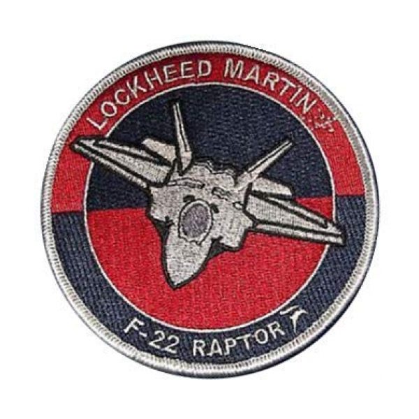 Embroidery Patch Airsoft Morale Patch 1 Lockheed F-22 Raptor Stealth Fighter Military Hook Loop Tactics Morale Embroidered Patch