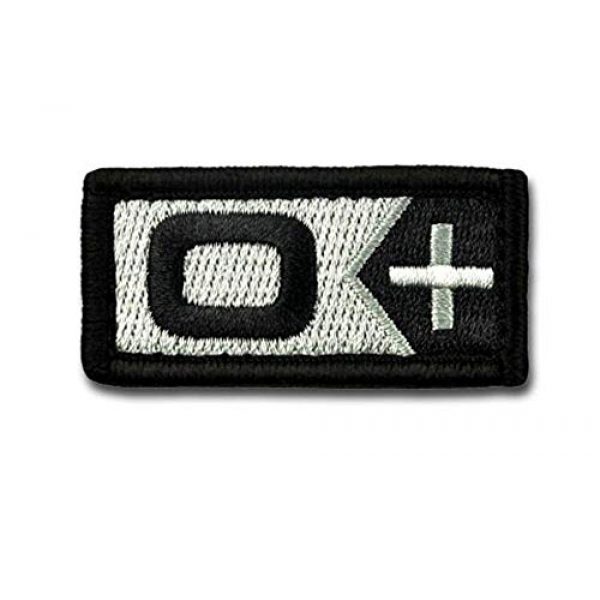 BASTION Airsoft Morale Patch 1 BASTION Morale Patches (Blood Type O Pos, BNW) | 3D Embroidered Patches with Hook & Loop Fastener Backing | Well-Made Clean Stitching | Military Patches for Tactical Bag, Hats & Vest