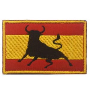 Tactical Embroidery Patch Airsoft Morale Patch 1 Spanish Flag Bull Spain Flag Tactical Embroidery Patch Hook & Loop Morale Patch Military Patch for Clothing Accessory Backpack Armband