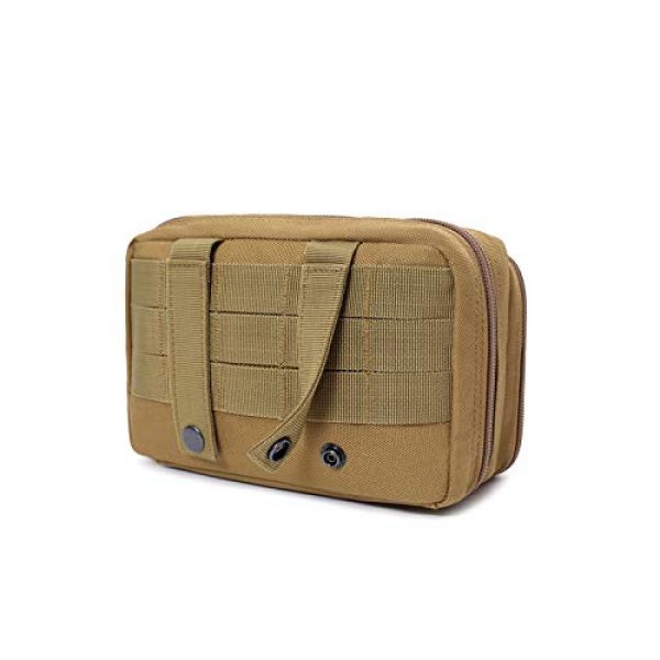 LIVIQILY Tactical Pouch 2 Tactical Admin Pouch, MOLLE Military Map Bag Organizer ,Tool Gear Bag Small Modular Attachment Accessories ,Kit Medical EDC EMT Utility Bag Recovery Camping Storage Holder Pouch