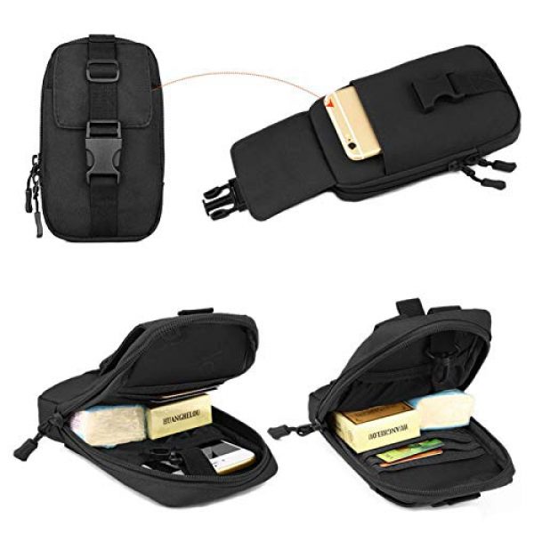 BAIGIO Tactical Pouch 2 BAIGIO Molle Tactical Pouch Phone Holder EDC Pouch Tool Holder Purse Military Belt Pouch