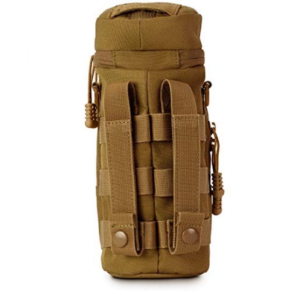 Go Time Gear Tactical Pouch 7 Go Time Gear Exo-Tek H2O MOLLE Water Bottle Pouch Hydration Carrier - Use as MOLLE Water Bottle Holder, Tactical Water Pouch, Hydration Carrier - Fits Up to 40 oz. Wide-Mouth Bottles
