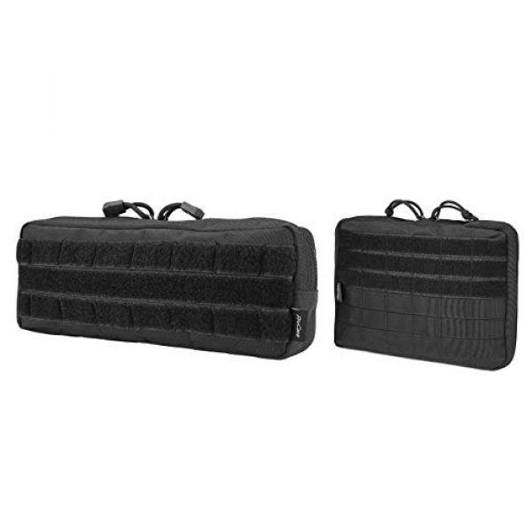 ProCase Tactical Pouch 1 ProCase Tactical Admin Pouch (Longer Size) Bundle with Tactical MOLLE Pouch (Higher Size)