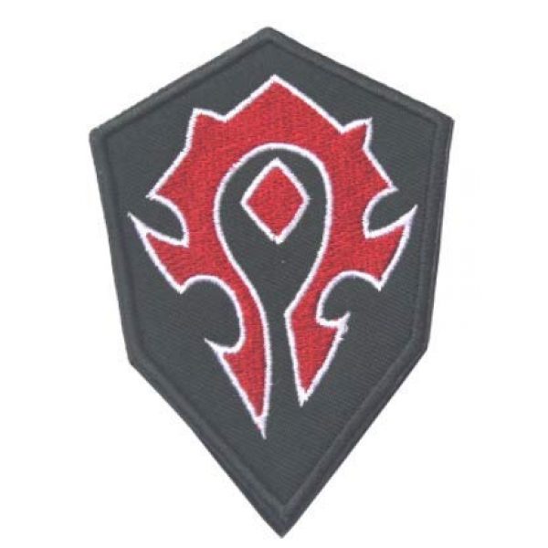 Tactical Embroidery Patch Airsoft Morale Patch 2 Wow Warcraft World Alliance Tribe Tactical Embroidery Patch Hook & Loop Morale Patch Military Patch for Clothing Accessory Backpack Armband (4pcs)