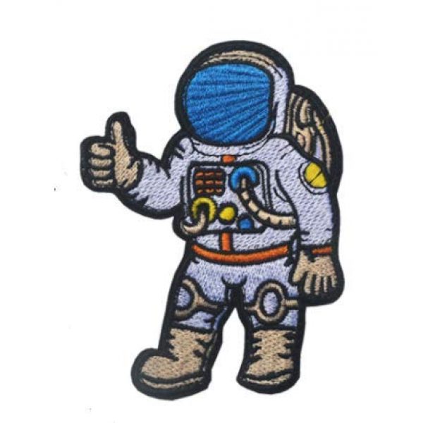 Tactical Embroidery Patch Airsoft Morale Patch 1 Astronaut A Journey to Space Embroidery Patch Military Tactical Morale Patch Badges Emblem Applique Hook Patches for Clothes Backpack Accessories