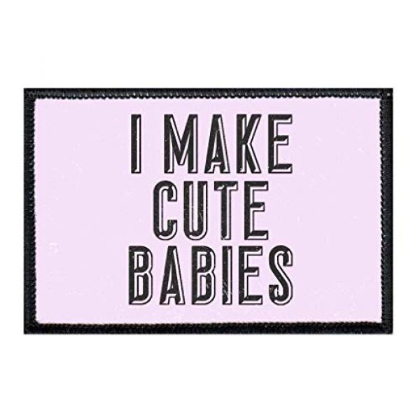 P PULLPATCH Airsoft Morale Patch 1 I Make Cute Babies Morale Patch | Hook and Loop Attach for Hats, Jeans, Vest, Coat | 2x3 in | by Pull Patch