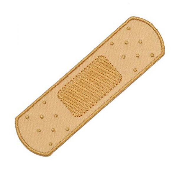 Graphic Dust Airsoft Morale Patch 1 Graphic Dust Fake Medical Plaster Strip Bandage Plaster Embroidered Iron On Patch Adhesive Red Band-Aid Cross Medic Bandaid