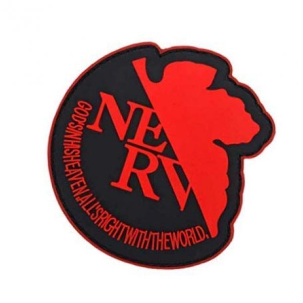 PVC PATCH Airsoft Morale Patch 3 Rebuild of Evangelion NERV Military Hook Loop Tactics Morale PVC Patch (color1)