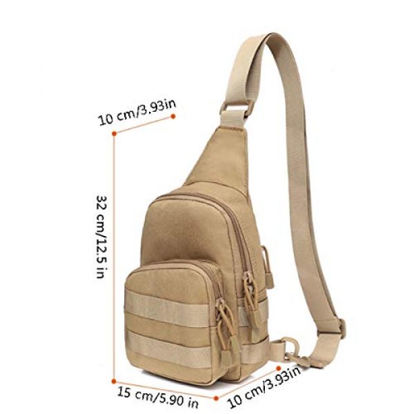 LGL Tactical Pouch 2 LGL Tactical Sling Bag Running Waist Packs - Outdoor Waterproof Tactical Sports Bag Waist Bag Utility Magazine Pouch Riding Pockets Cross Body Bags Hunting Bags Tool Pouch Bag Mini Utility Pouch