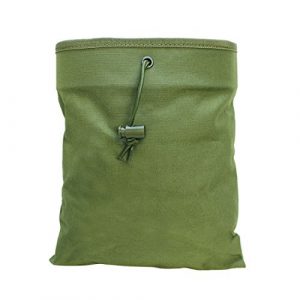 Generic Tactical Pouch 1 OD Green Tactical Molle Pals Fold Foldable Recovery Pouch Carrying Mag Dump Bag