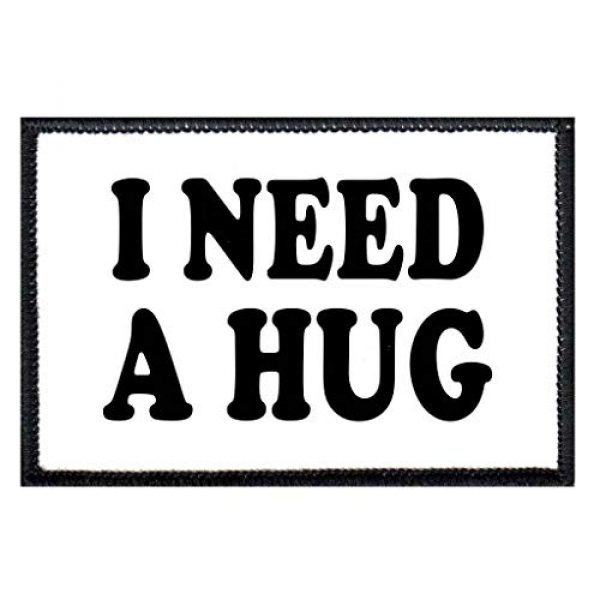 P PULLPATCH Airsoft Morale Patch 1 I Need A Hug Morale Patch | Hook and Loop Attach for Hats, Jeans, Vest, Coat | 2x3 in | by Pull Patch