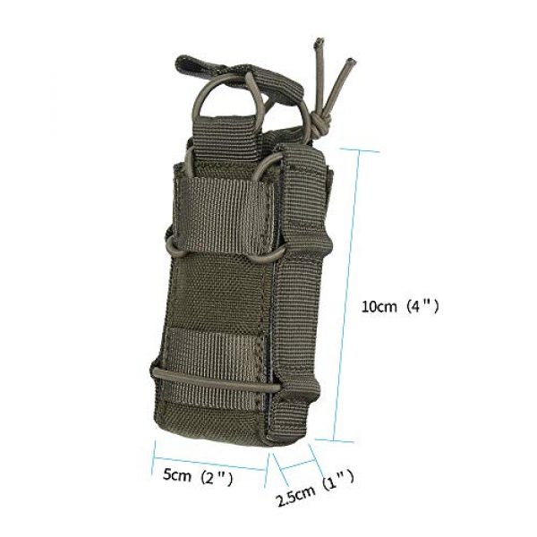 EXCELLENT ELITE SPANKER Tactical Pouch 2 EXCELLENT ELITE SPANKER Open Top Single Pistol Mag Pouch Flashlight Holder Magazine for Glock19 M1911 Magazines