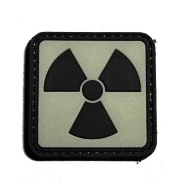 Tactical Morale Gear Airsoft Morale Patch 1 Glow in the Dark Radioactive Morale patch with reverse