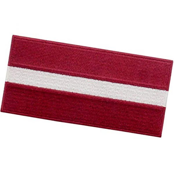 EmbTao Airsoft Morale Patch 4 EmbTao Latvia Flag Patch Embroidered National Morale Applique Iron On Sew On Latvian Emblem