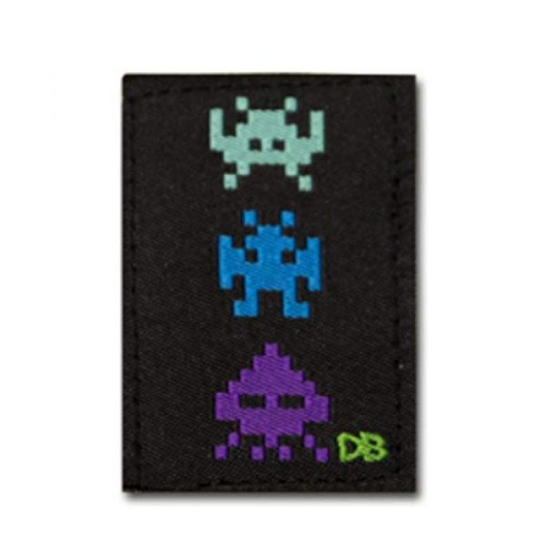 DIME BAGS Airsoft Morale Patch 3 Dime Bags Interchangeable Accessory Patches | Removable Patches for Bag Customization | Add Personality to Your Favorite Dime Bags Product - Bot, Pixel Alients, Space Gun