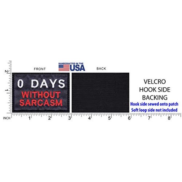Tactical Patch Works Airsoft Morale Patch 5 Zero 0 Days Without Sarcasm Patch