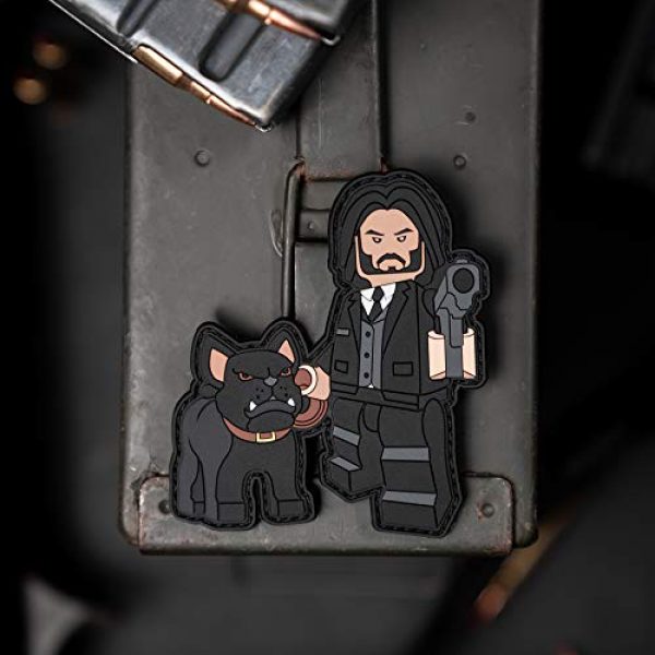 NEO Tactical Gear Airsoft Morale Patch 1 John Brick Baba Yaga PVC John Wick Morale Patch - Hook Backed by NEO Tactical